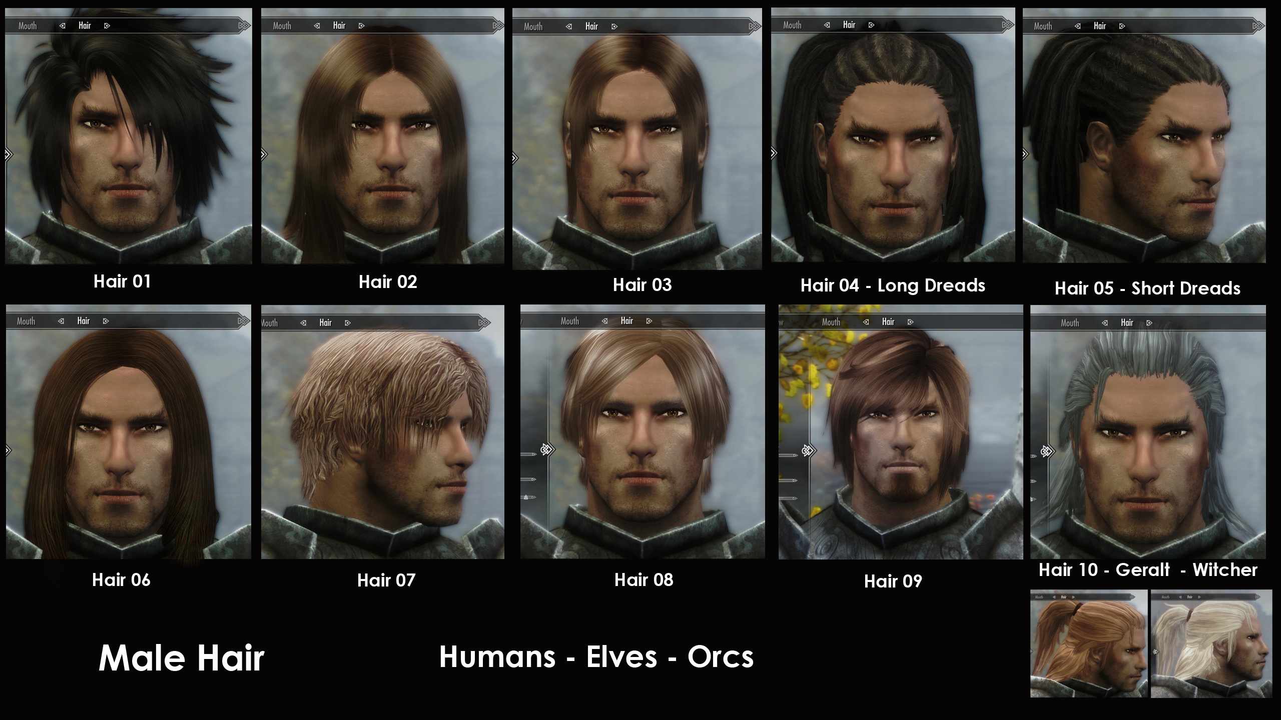 oblivion character overhaul hair mod